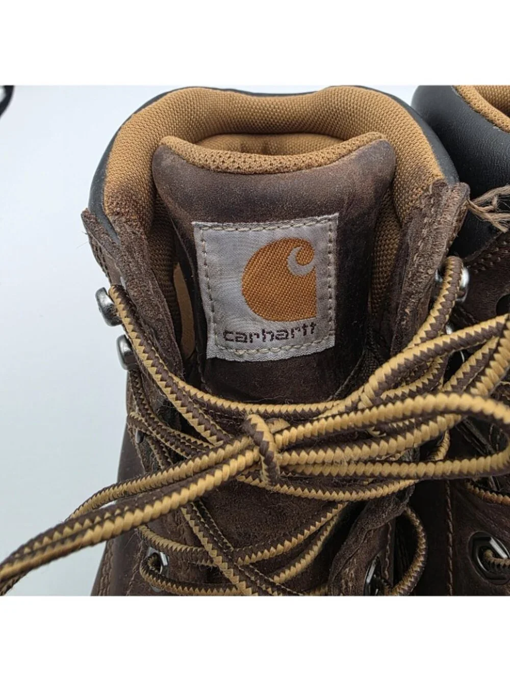Carhartt CWF5355 Work Boots Womens 8.5 Brown Nubuck Steel Toe Slip Resistant